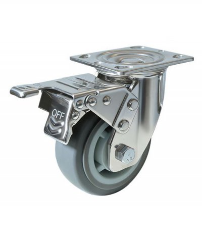 4" Rueda giratoria pesada multimaterial