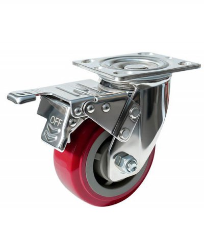 4" Rueda giratoria pesada multimaterial